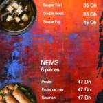 Menu Fuji sushi Tetouan August 2023 533012-891700